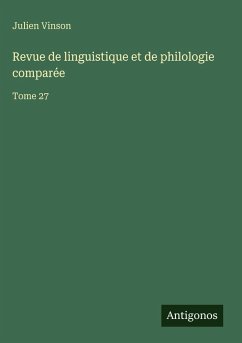 Cover Revue de linguistique et de philologie comparée