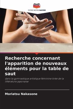 Cover Recherche concernant l'apparition de nouveaux éléments pour la table de saut