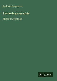 Cover Revue de geographie