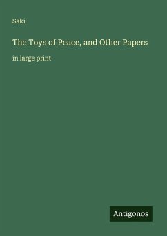 Cover The Toys of Peace, and Other Papers