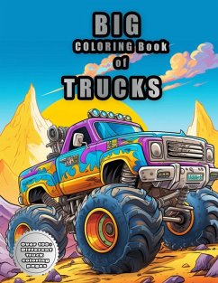 Cover Big Truck Monsters Coloring Book