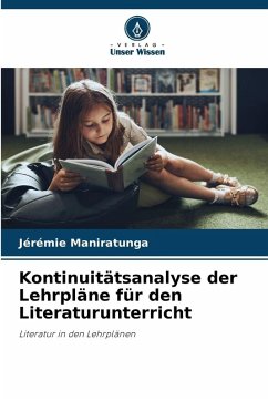 Cover Kontinuitätsanalyse der Lehrpläne für den Literaturunterricht