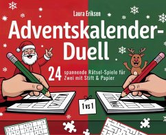 Cover Adventskalender-Duell: 24 spannende Rätsel-Spiele für Zwei mit Stift & Papier