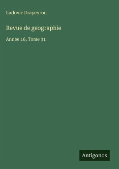 Cover Revue de geographie