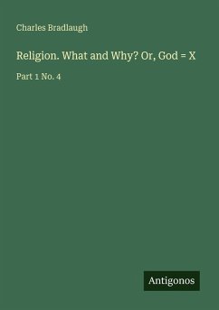 Cover Religion. What and Why? Or, God = X