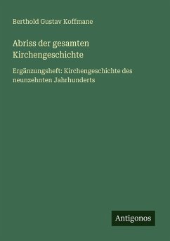 Cover Abriss der gesamten Kirchengeschichte