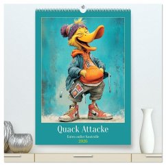 Quack Attacke. Enten außer Kontrolle (hochwertiger Premium Wandkalender 2026 DIN A2 hoch), Kunstdruck in Hochglanz