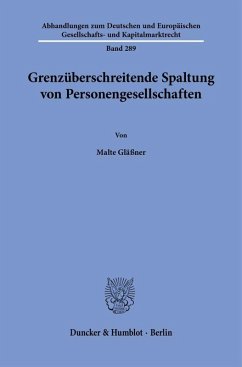 Cover Grenzüberschreitende Spaltung von Personengesellschaften