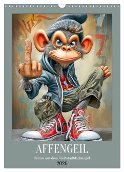 Affengeil. Humor aus dem Großstadtdschungel (Wandkalender 2026 DIN A3 hoch), CALVENDO Monatskalender