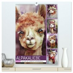 Cover Alpakaliebe (hochwertiger Premium Wandkalender 2026 DIN A2 hoch), Kunstdruck in Hochglanz