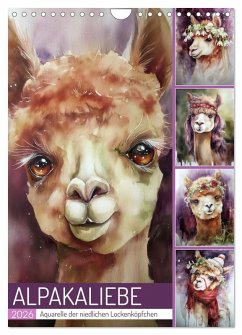 Cover Alpakaliebe (Wandkalender 2026 DIN A4 hoch), CALVENDO Monatskalender