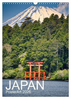 Japan PosterArt 2024 (Wandkalender 2026 DIN A3 hoch), CALVENDO Monatskalender