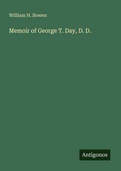 Cover Memoir of George T. Day, D. D.