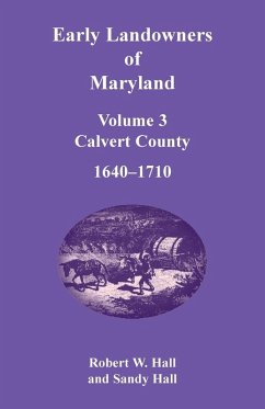 Cover Early Landowners of Maryland, Volume 3