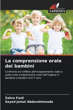 Cover La comprensione orale dei bambini