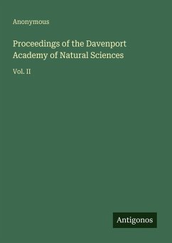 Cover Proceedings of the Davenport Academy of Natural Sciences