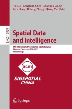 Cover Spatial Data and Intelligence (eBook, PDF)