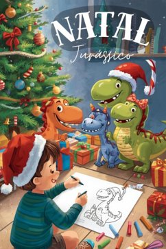 Natal Jurássico: Colorindo Com Dinossauros (eBook, ePUB) - Brainz
