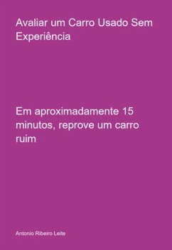 Cover Avaliar Um Carro Usado Sem Experiência (eBook, ePUB)