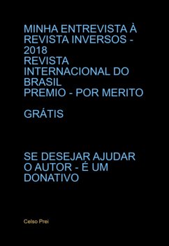 Minha Entrevista À Revista Inversos - 2018 (eBook, ePUB) - Prei, Celso