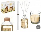 Set Mikado Kerze 100ml Kerze 30h Vanille