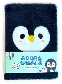 Cover Pinguin-Pelz-Notizbuch, entzueckende Tiere, Adorama