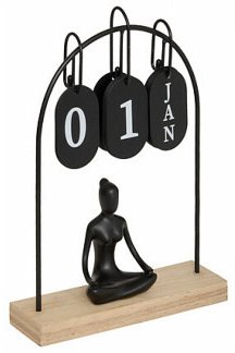 Cover Metall-Yogi-Kalender h28.5, 2- fach sortiert, flie