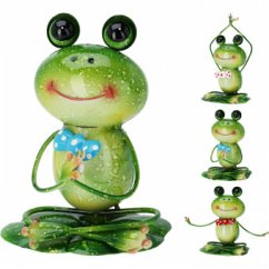 Metall-Yoga-Frosch 14,5 x 11,5 x 17,5 cm