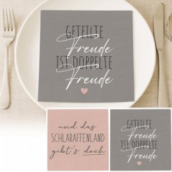 Servietten, Sprueche4, 20er Pack, 2-fach sortiert