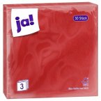 Ja! servietten rot, 30er33cm Ja! servietten rot, 30er33cm