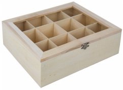 Holz Teebox, FSC 100%, natur,