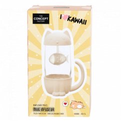Cover Infusionsbecher Fisch Katze 30cl kawaii