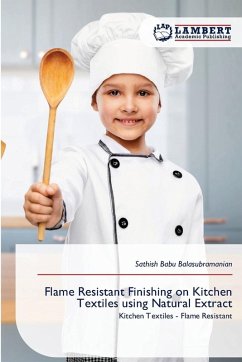 Cover Flame Resistant Finishing on Kitchen Textiles using Natural Extract