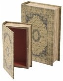 Buch Box Holz/Leinen 2er Set 27x18x7cm 21x13x5cm O