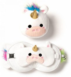 Cover Relaxeazzz Einhorn-Reisekissen mit Augenmaske