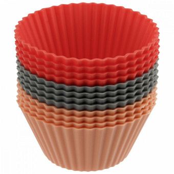 Set mit 12 Dr. Oetke Muffinfoermchen aus Silikon Set mit 12 Dr. Oetke Muffinfoermchen aus Silikon