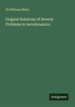 Cover Original Solutions of Several Problems in Aerodynamics