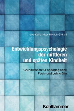 Cover Entwicklungspsychologie der mittleren und späten Kindheit