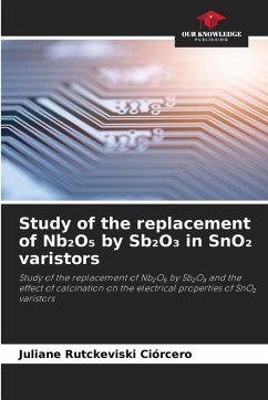 Cover Study of the replacement of Nb¿O¿ by Sb¿O¿ in SnO¿ varistors