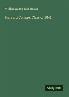 Cover Harvard College. Class of 1843