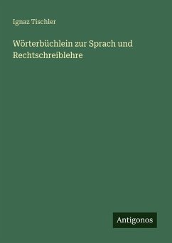 Cover Wörterbüchlein zur Sprach und Rechtschreiblehre