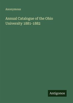Cover Annual Catalogue of the Ohio University 1881-1882
