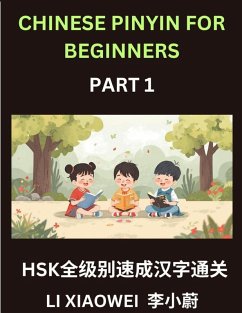 Cover Chinese Pinyin for Beginners (Volume 1)- HSK All-Level Test Series, Rapid Mastery of Chinese Characters with Pinyin, English Meaning, Beginner Vocabulary, and Multiple-Choice Questions