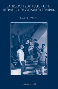 Cover JAHRBUCH ZUR KULTUR UND LITERATUR DER WEIMARER REPUBLIK