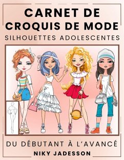 Cover Carnet de Croquis de Mode Silhouettes Adolescentes