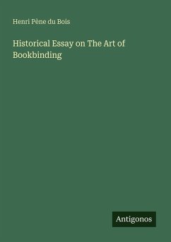 Cover Historical Essay on The Art of Bookbinding