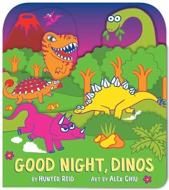 Cover Good Night, Dinos (a Shaped Bedtime Novelty Board Book for Toddlers)
