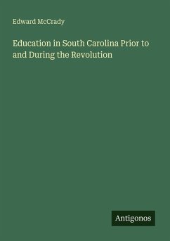 Cover Education in South Carolina Prior to and During the Revolution