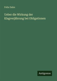 Cover Ueber die Wirkung der Klagverjährung bei Obligationen