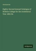 Eighty-Second Annual Catalogue of Boldoin College for the Academical Year 1883-84